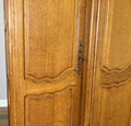 Wardrobe Vintage French Louis XVI Style Oak Four Door Carved Armoire LOT 6494
