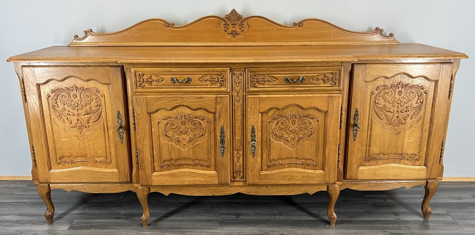 Sideboard Vintage French Louis XVI Style Buffet Oak Cabinet Cupboard LOT 44960