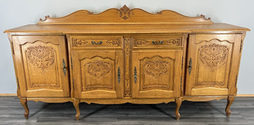 Sideboard Vintage French Louis XVI Style Buffet Oak Cabinet Cupboard LOT 44960