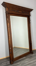Antique French Style Oak Carved Wall Mirror Ornate Wall Frame LOT 45431