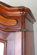 Wardrobe Antique French Style Mahogany Mirrored Carved Armoire Cabinet LOT 615714