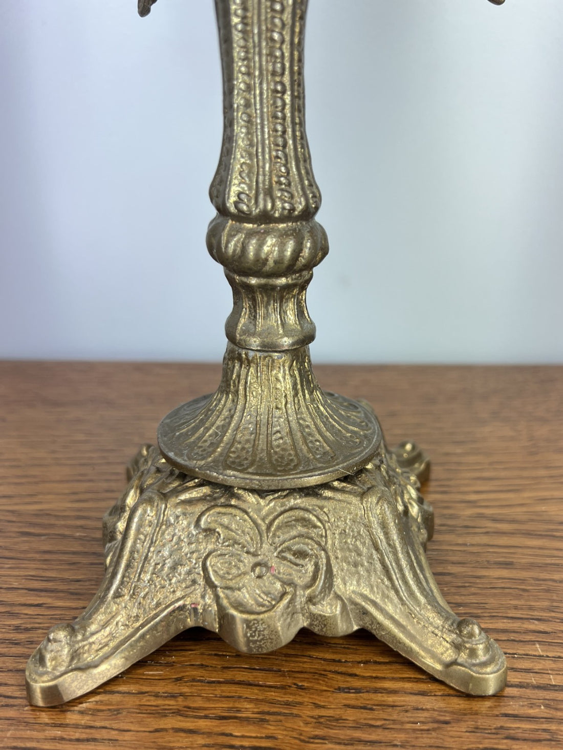 Candelabra Vintage Ornate Brass Five Arm Candle Holder LOT 4032