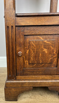 Bedside Table Antique French Style Marble Top Oak Cabinet Nightstand LOT 62365