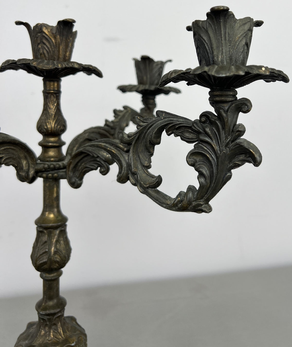 Candelabra Vintage French Style Metal Five Arm Ornate Candle Holder LOT 64243