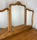 Vintage Dressing Table with mirror French Louis Oak Vanity Table Makeup LOT 45623