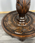 Plant Stand Vintage French Carved Round Pedestal Ornate Table LOT 44283
