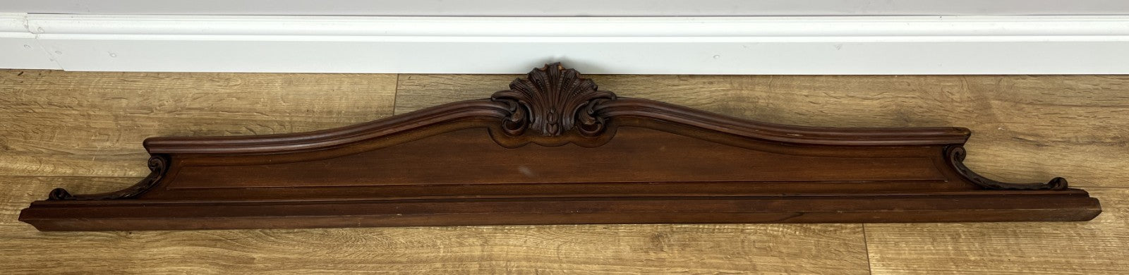 Pediment Antique French Style Walnut Hand Carved Decorative Crest LOT 61670