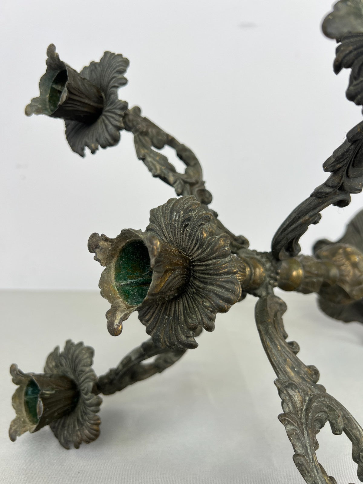 Candelabra Vintage French Style Metal Five Arm Ornate Candle Holder LOT 64249