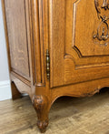 Bookcase Vintage French Louis XVI Oak Display Cabinet Carved Sideboard LOT 62837