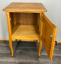 Bedside Table Vintage French Louis XVI Style Oak Cabinet Nightstand LOT 37289