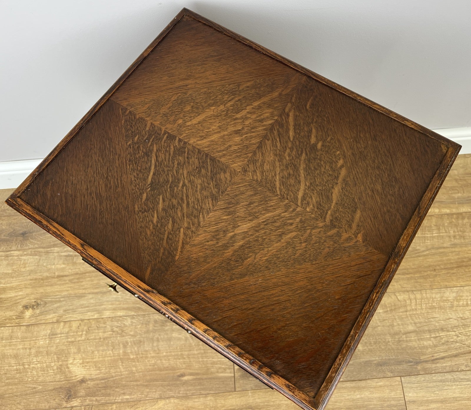 Bedside Table Vintage French Louis XVI Oak Cabinet Cupboard Nightstand LOT 62338
