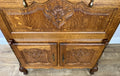 Cabinet Vintage French Louis XIV Style Oak Sideboard Carved Cupboard LOT 624914