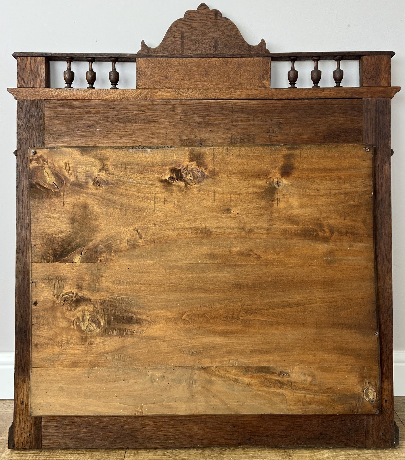 Mirror Antique French Style Wall Mirror Oak Carved Decorative Frame LOT 61668