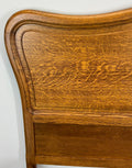 Bed Vintage French Louis XVI Oak Double Bed Frame Carved Headboard LOT 36677