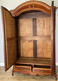 Wardrobe Antique French Two Door Mahogany Mirrored Carved Armoire LOT 615213