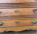 Chest of Drawers Antique French Oak Marble Top 5 Drawers Carved Cabinet LOT 62796