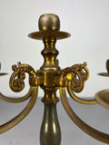 Candelabra Vintage French Style Brass Five Arm Candle Holder LOT 51586