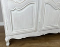 Wardrobe Vintage French Louis XVI Shabby Chic Four Door Oak Armoire LOT 61658