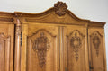 Wardrobe Vintage French Louis XVI Style Oak Four Door Carved Armoire LOT 6516