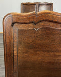 Bed Vintage French Louis XVI Single Bed Frame Oak Carved Headboard LOT 45943