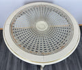 Coffee Table Vintage French Louis XIV Shabby Chic Round Glass Top LOT 32829