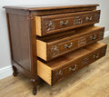 Chest of Drawers Vintage French Louis XVI Style Oak Carved Cabinet LOT 492011