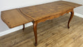 Dining Table Vintage French Style Oak Carved Folding Extendable Table LOT 63553