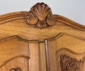 Wardrobe Vintage French Louis XVI Style Oak Four Door Carved Armoire LOT 6494