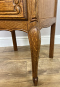 Pair of Bedside Tables Vintage French Louis Oak Nightstands Cabinets LOT 63509