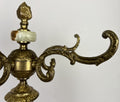 Standing Coat Hanger Vintage French Brass 9 Hooks Ornate Coat Rack LOT 609212