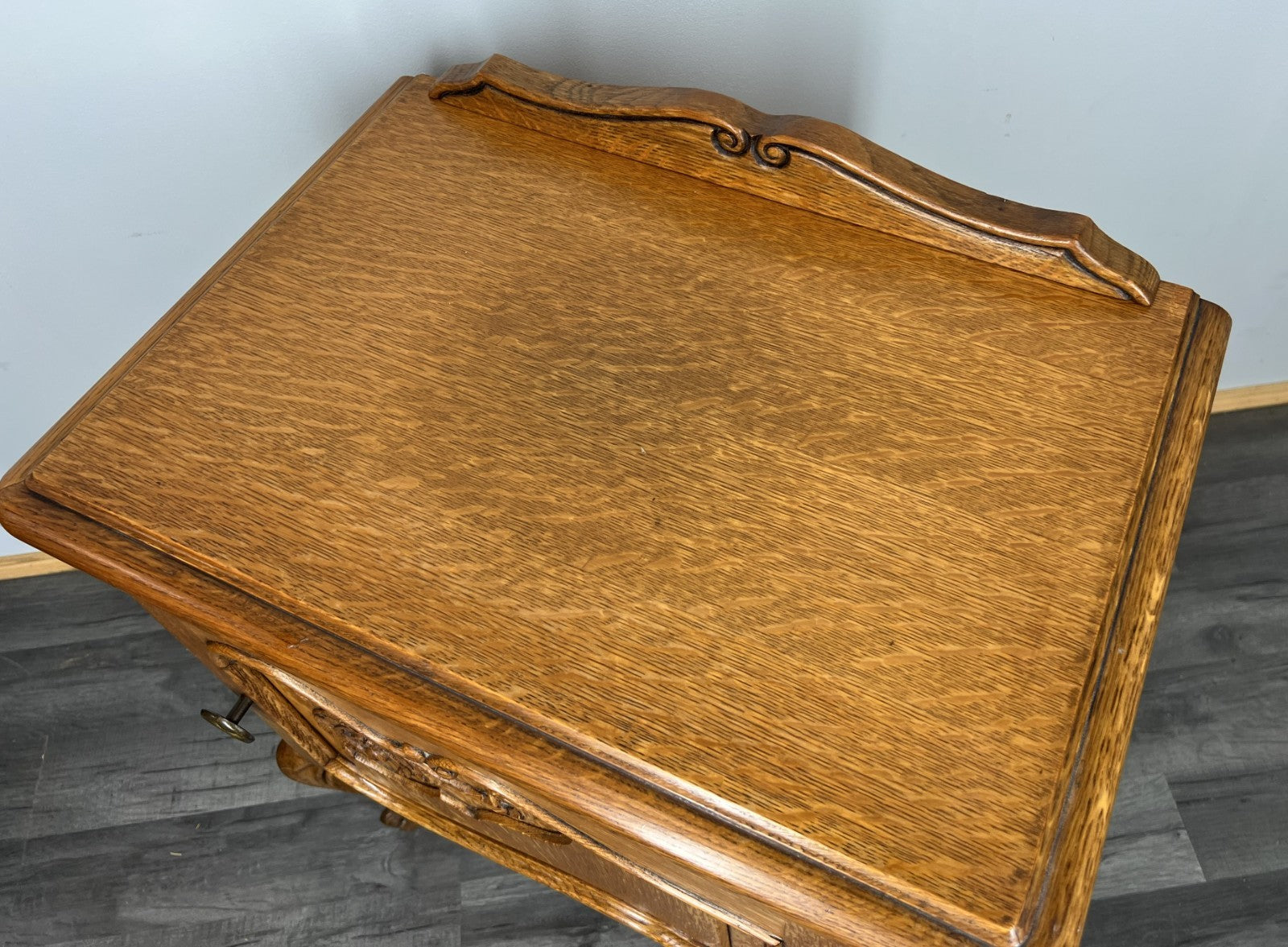 Vintage French Bedside Tables Nightstands Louis XV Style Side Cabinets LOT 39076