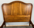 Bed Antique French Style Oak Double Bed Frame Carved Headboard LOT 37115