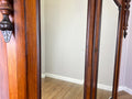 Wardrobe Antique French Style Two Door Walnut Mirrored Carved Armoire LOT 61617