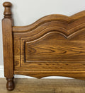 Footboard Vintage French Style Oak Double Bed Carved Footboard LOT 61832