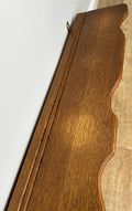 French Vintage Coat Rack Oak 7 Hooks Wall Shelf Carved Coat Hanger LOT 490311
