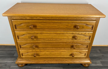 Chest of Drawers Vintage French Style 4 Drawer Cabinet Carved Sideboard LOT 31900