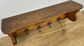 Coat Rack Vintage French Oak Wall Mounted 4 Hooks Carved Rack Hanger LOT 62937