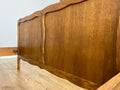 Bed Vintage French Louis XVI Double Bed Frame Oak Carved Headboard LOT 63968
