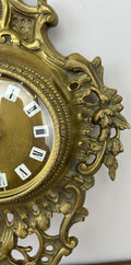 Wall Clock Vintage French Style Brass Hanging Clock Quartz Movement LOT 60496