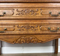 Chest of Drawers Vintage French Louis Oak 3 Drawers Carved Cabinet LOT 62607