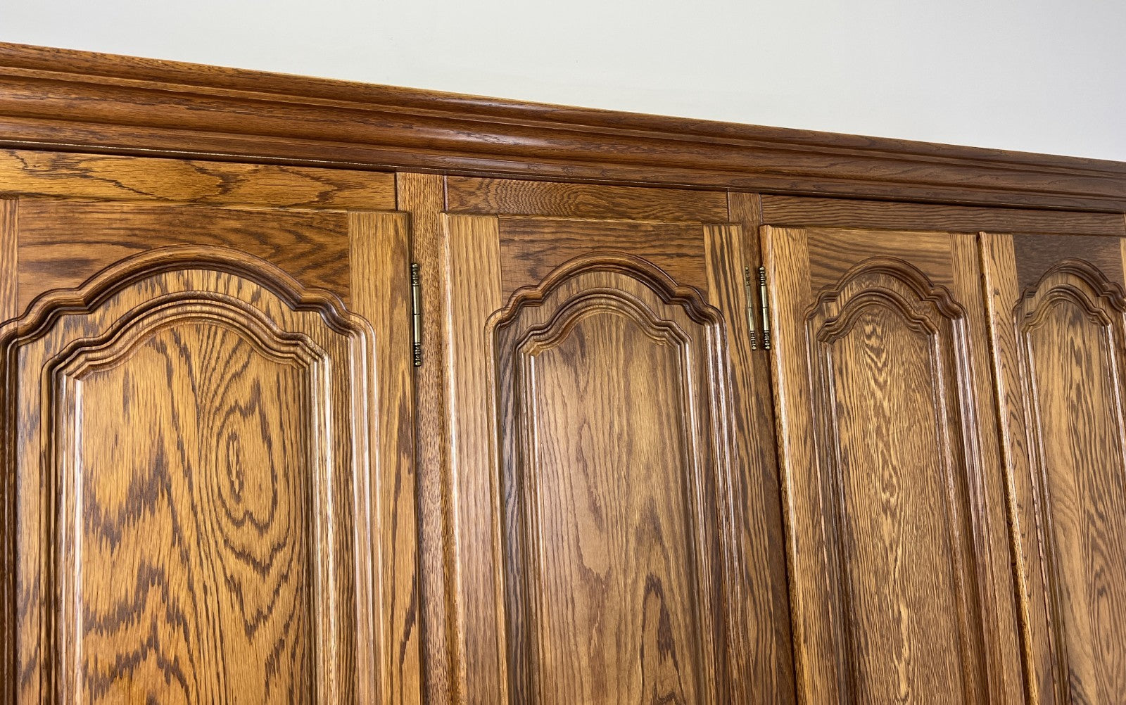 Wardrobe Vintage French Style Five Door Carved Large Storage Armoire LOT 49876