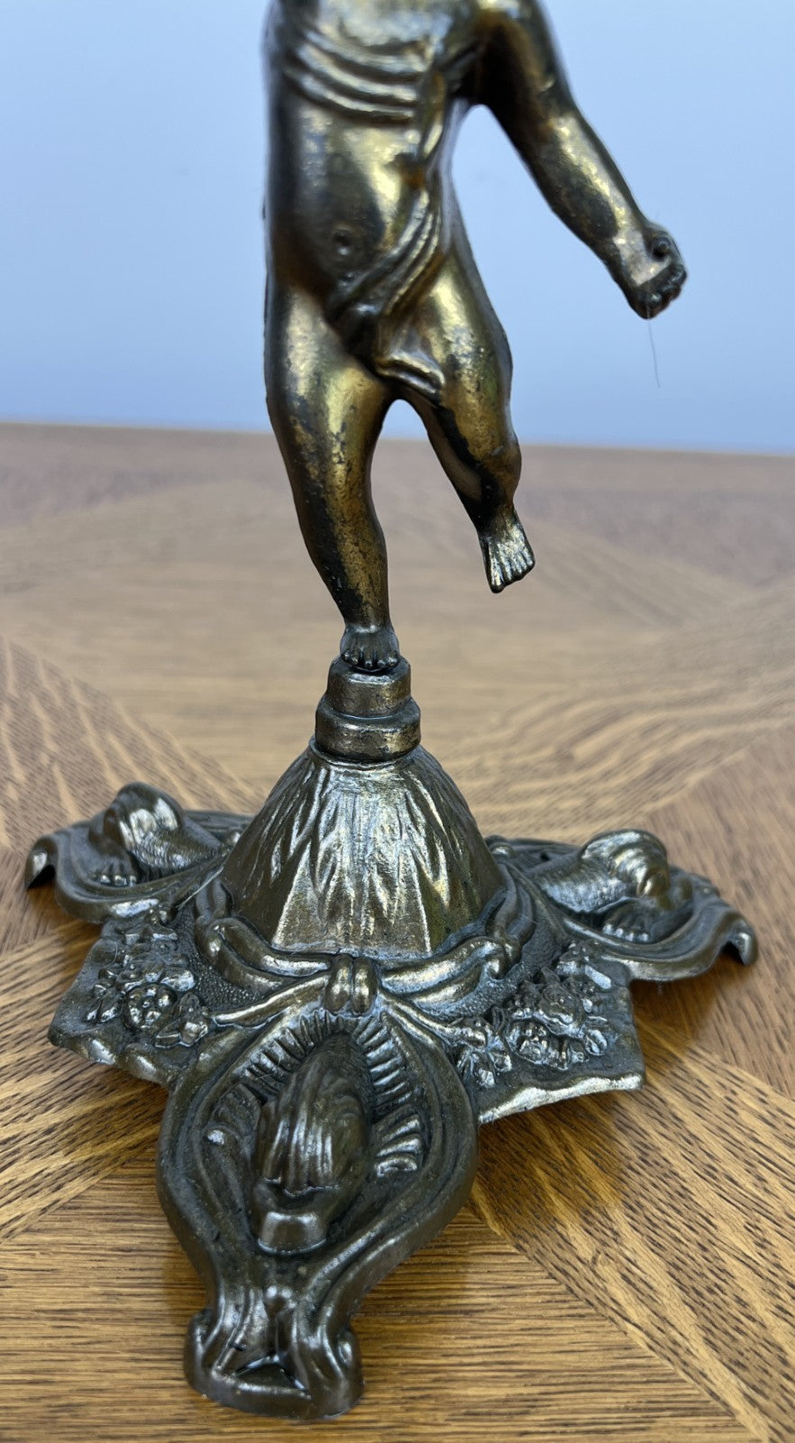 Candelabra Vintage French Cherub 5 Arm Ornate Candle Holder LOT 60575