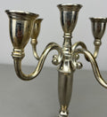 Pair of Candelabras Vintage French Style Metal Five Arm Candle Holders LOT 6486