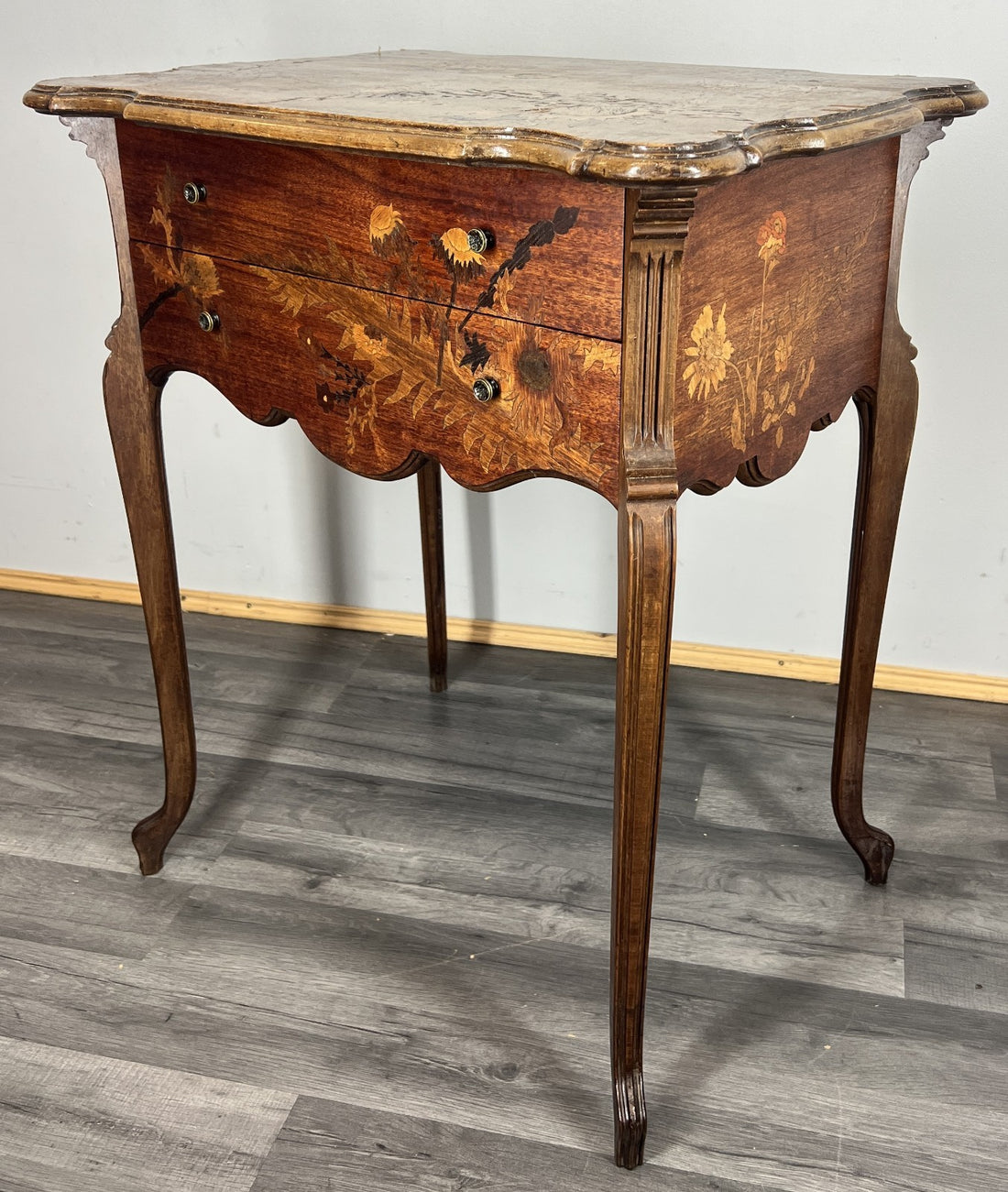 Cabinet Vintage French Louis XVI Style Oak Sideboard Carved Cupboard LOT 42900