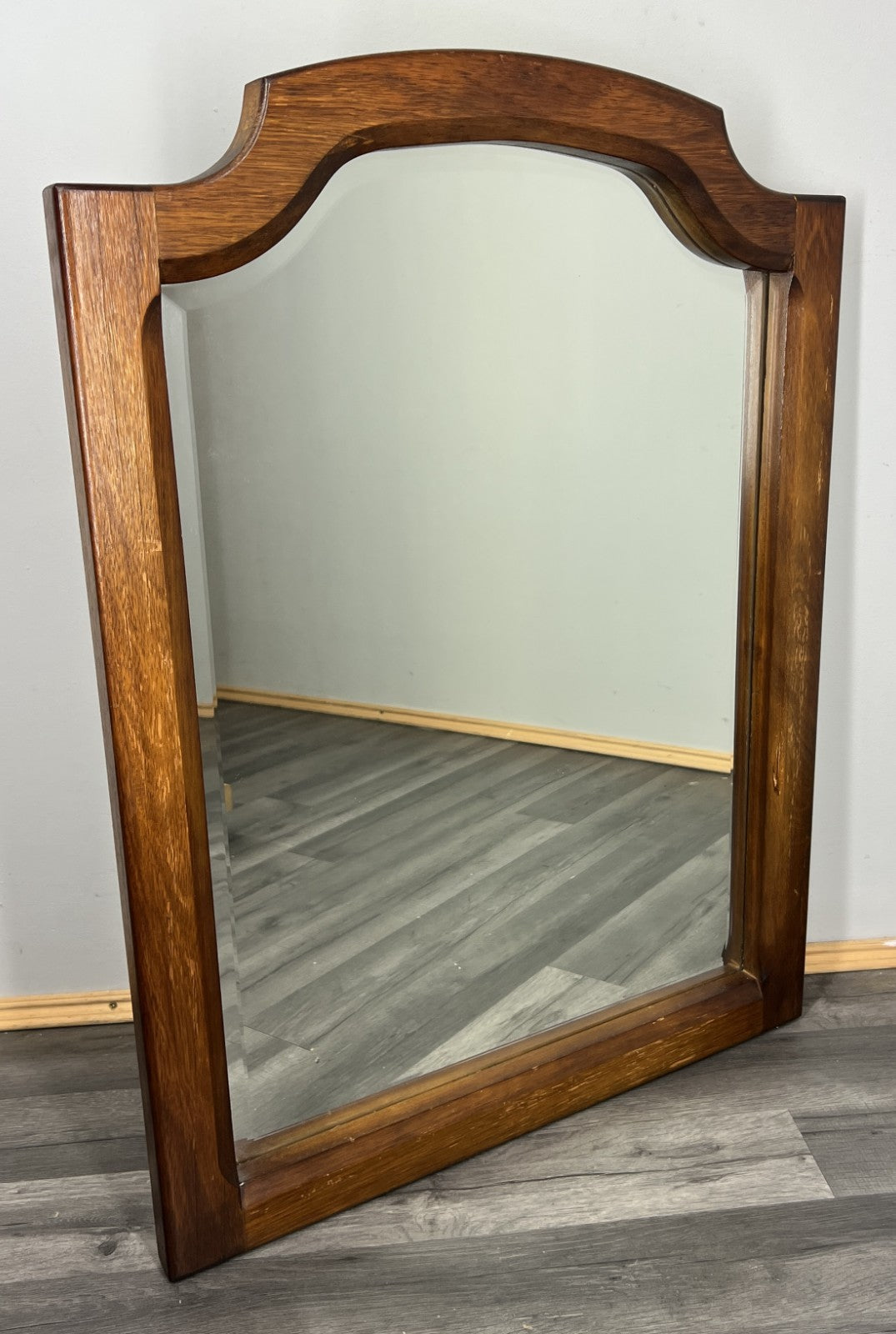 Vintage French Style Oak  Wall Mirror Wall Frame Home Decor LOT 45340