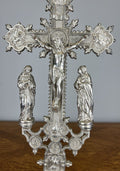 Crucifix Vintage French Style Metal Religious Altar Cross Figurines LOT 46675