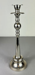 Pair of Candle Holders Vintage French Silver Metal Column Candlesticks LOT 50772