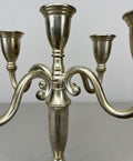 Pair of Candelabras Vintage French Style Metal Five Arm Candle Holders LOT 6485