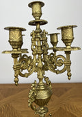 Pair of Candelabras Vintage French Style 5 Arm Ornate Candle Holders LOT 60609