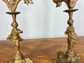 Clock Vintage French Style Mantel Clock with Matching Candelabras Set LOT 468010
